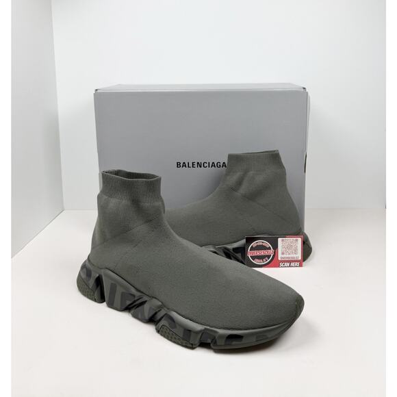 Size 46EU/13US - Balenciaga Speed Olive Graffiti Trainers🫒 NEW/RETAIL $1K!
